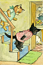 Smoke And Fluff -- Running down the stairs -- High quality art prints, framed prints, canvases -- Ladybird Prints #采集大赛#