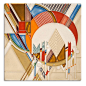 Frank Lloyd Wright Frozen Spheres Motawi Tile: 