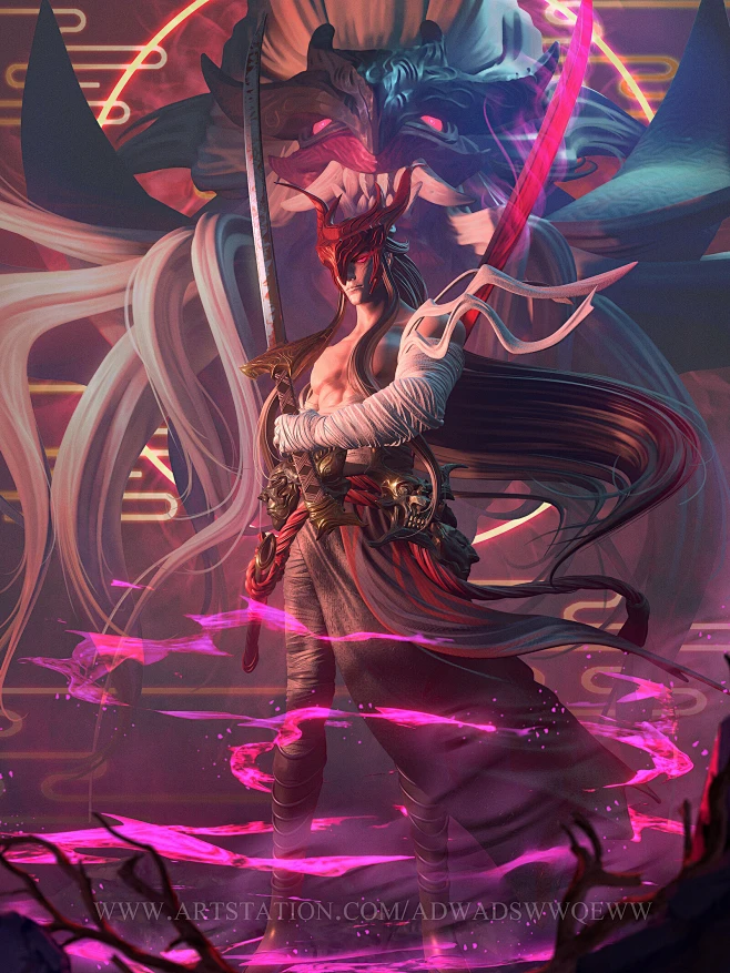 League of legends—yone, w . : https://www.artstation.com/artwork/Vg2Z18 ...