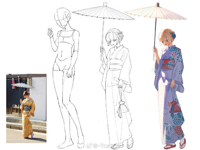 人物速写第21张课堂示范#Tcat的36...
