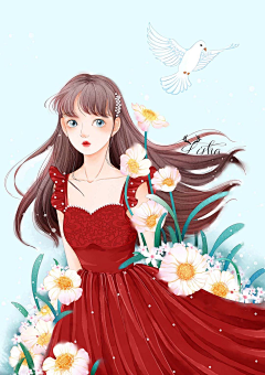 萌秋宝贝采集到人物插画