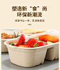 一次性可降解餐盒轻食沙拉盒便当盒环保纸浆饭盒外卖打包盒长方形-淘宝网