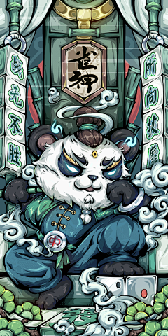 小虾米12138采集到国潮插画风格