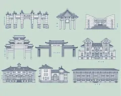 中山大学地标建筑中山大学大门中山大学孙中山雕像中山大学地标AI