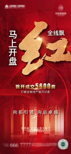 海报 地产 热销   红盘 开盘 卓越 引领 完美 敬请期待