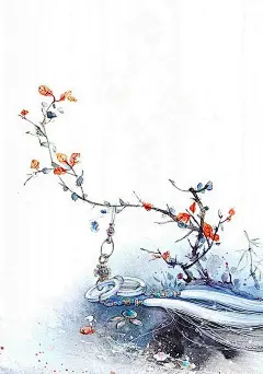 梦里误把云作帆，疏觉暗香别长安。雪似绵绵柳絮，金梅恍惚，桃花点点，唯觉衣单，只道醉来意阑珊。潺潺，银河最茫然，遥迢故乡远。# 古典古韵 # 插画手绘 # 水彩 # 古画 # 素描# 花朵# 涂鸦王国 # 梦幻唯美 # 古风素材#【阿画】@北坤人素材