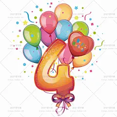 89号生日祝福数字气球蛋糕蝴蝶结聚会邀请卡片海报AI矢量设计素材-淘宝网