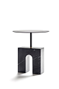 Triumph Accent Table in Marquina Marble | DSHOP