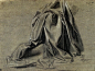 艺术大师 达·芬奇 的 衣褶素描