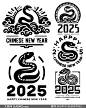 2025元素 | 蛇年图案 | 2025蛇年创意图案 - 小红书