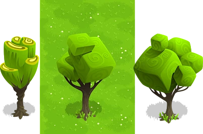 unusual cubic trees on Behance-花瓣网