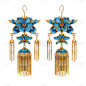 中国风-国潮配饰服饰单品贴纸-耳坠