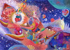 飘扬的扬采集到场景插画手绘
