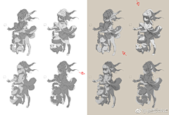 红色的黑猫采集到教程与作画过程