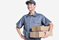 快递送货人员免抠png素材_新图网ixintu.com