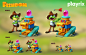 Game art for Playrix. Render