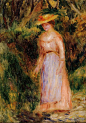 《散步的年轻女子》皮耶尔·奥古斯特·雷诺阿(Pierre-Auguste Renoir)