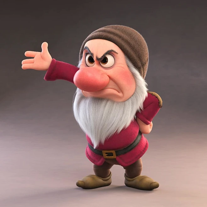 Grumpy was a really fun challenge to help develop in 3D for Ralph ...