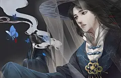 哎呀哎呀~呀哒奈~~~-希达希达_帅哥,意境,周瑜？,聂怀桑,真带感,古风_涂鸦王国插画