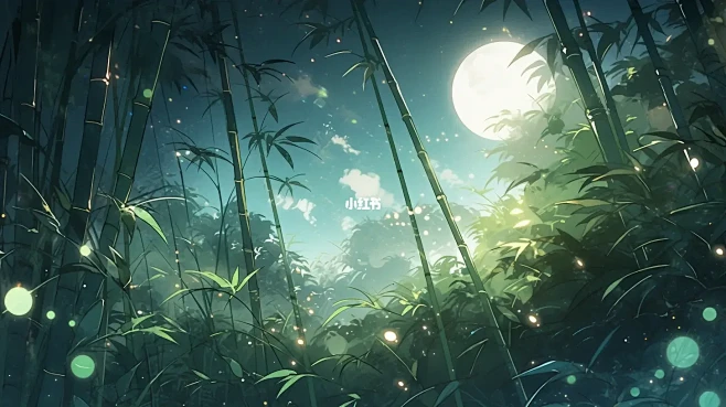 Mijourney✨曲径通幽处，竹林一片...