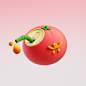 c4d 3D creative elements