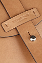 Michael Kors | Claire whipstitched leather shoulder bag | NET-A-PORTER.COM