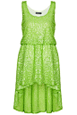 Fluorescent Green Sequined Dress #Romwe