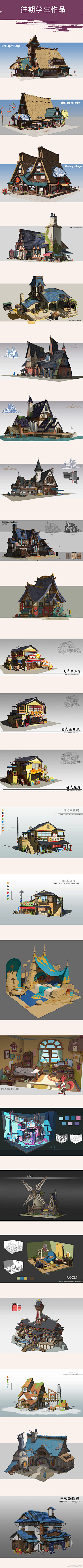 迷人的撒哈拉采集到原画建筑