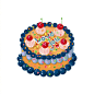 #投稿作品# 生活很苦，蛋糕很甜~ 

“蛋糕配色~
最近看到韩国蛋糕店benny cake很好看很复古~
所以涂了比较复古的配色~
不可商用哦~”
...展开全文c
