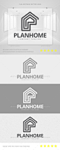 计划回家标志——建筑标志模板Plan Home Logo - Buildings Logo Templates建筑师、建筑设计、建筑、建造,建筑工人,建筑公司,农舍,建设,建筑业,别墅,豪华的家,独立式住宅、生态家园,优雅的房子,家里仪,家居杂志,家里举办,住房解决方案,室内设计师,豪华公寓、大厦物业经理,房地产代理、租赁、出售、固体结构,结构,模板,别墅 architect, architectural design, architecture, build, builder, building com