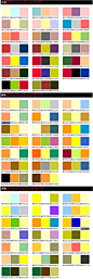 给大家分享一套网页设计常用色彩搭配配色表，附带色值。转给需要的小伙伴们吧！（制作：小影）