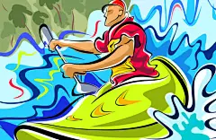 彩色插画划船的人手绘人物免抠素材_新图网 https://ixintu.com 人手 人物 划船 彩色 插画