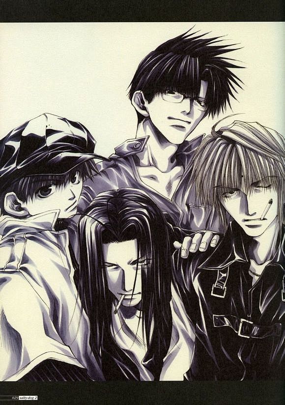 匿名配送】峰倉かずや 画集 salty-dog Ⅰ〜Ⅸ 最遊記 イラスト集 峰