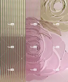 一个粉红色的花瓶上面有一朵玫瑰
