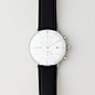  White Max Bill Chronoscope by Junghans