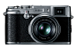 FujiFilm FinePix X100 compact camera sports hybrid viewfinder 逸品啊！！！