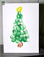 Christmas Finger Paint - Tree