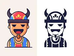 骨灰级玩家插图-描边 or 剪影双风格~