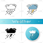 雷暴图标