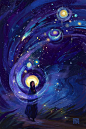 Of the stars by Simini Blocker, via Behance