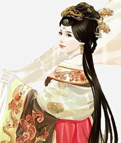 美人手里的轻纱高清素材 古装 免费下载 页面网页 平面电商 创意素材 png素材