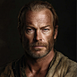 伊恩·格伦 （Iain Glen） 饰演《权力的游戏》中的乔拉·莫尔蒙 （Jorah Mormont），逼真。