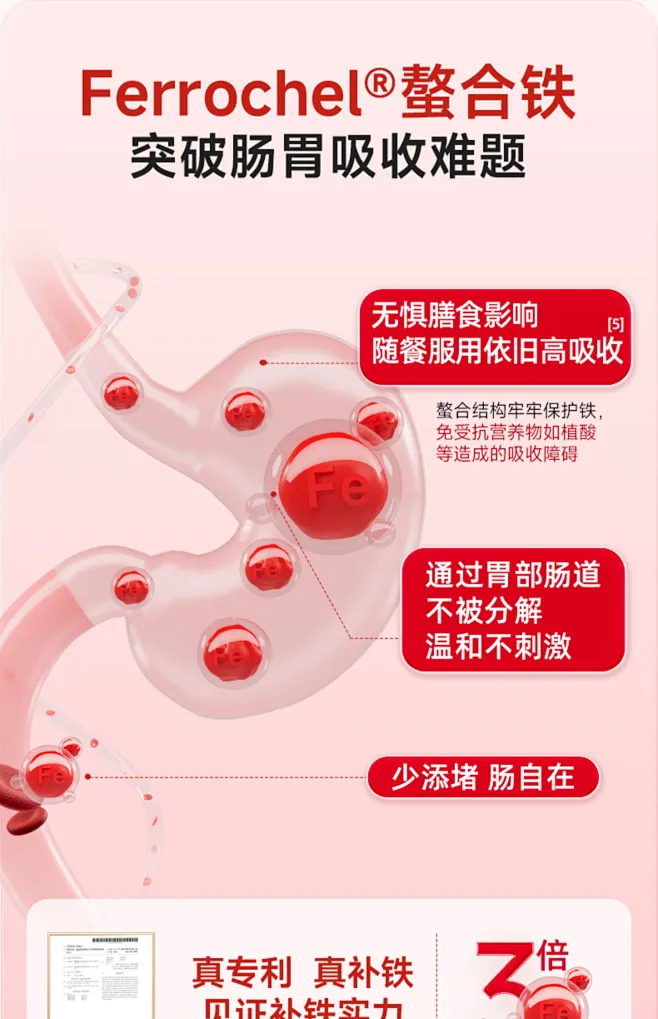 Noromega螯合补铁片补铁补气血贫血补铁剂孕妇女性叶酸官方正品-tmall.com天猫-花瓣网