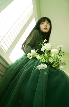 花枝缀野采集到真人 少女