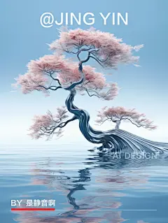 midjourey ai 渲染风金属松树 附关键词