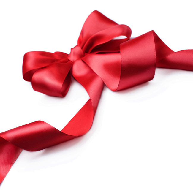 红丝带素材 分层 红绸带@设计师加油站 .