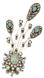 Opal, diamond and pearl Aigrette 1890s: @北坤人素材