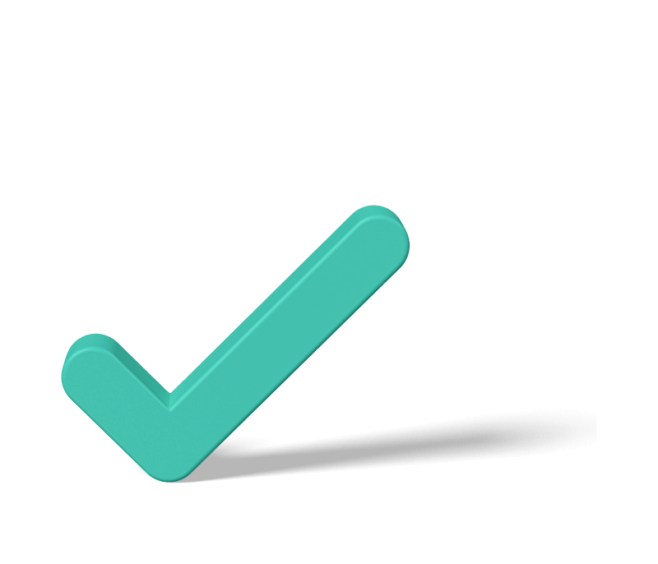 3d check icon front ...