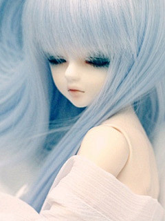 唯美蓝发SD娃娃