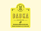 Bananallama Labels llama banana bakery bread label type typography logotype logo branding